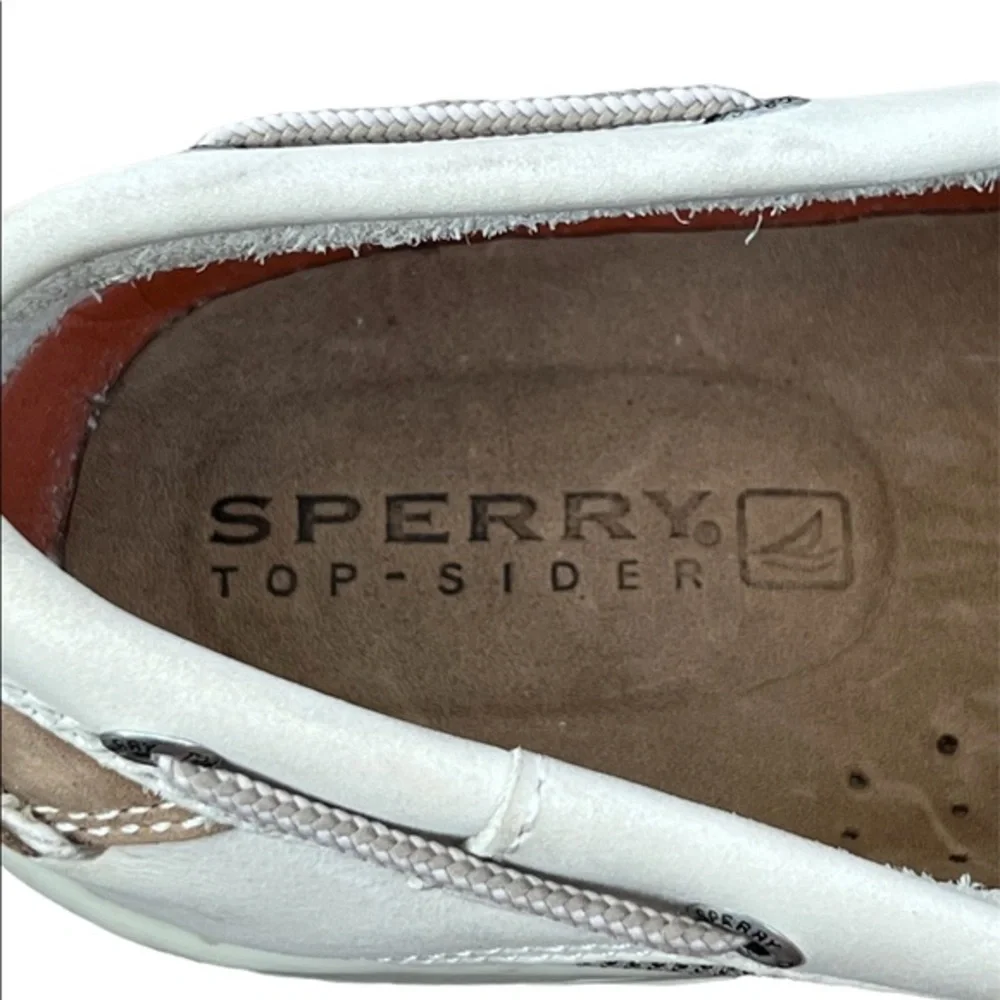 SPERRY TOP SIDER BOAT SHOES SIZE 13‎ Cream Tan EXCELLENT CONDITION